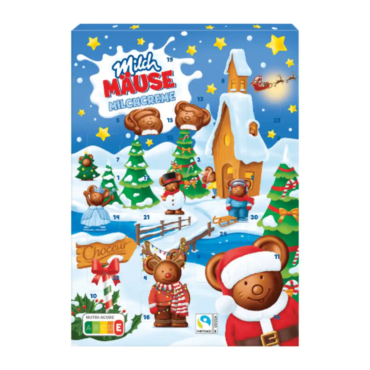 Bild 1 von CHOCEUR Milch-Mäuse-Adventskalender 140g