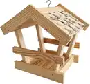 Bild 1 von Vogelhaus mit Birkenschindeln L 26 x B 23 x H 25 cm