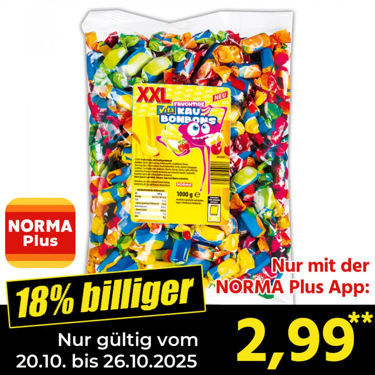 Bild 1 von Bona Vita XXL Fruchtige Kaubonbons