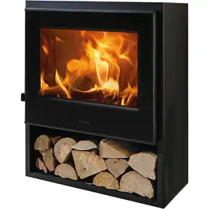 PANADERO Kaminofen »Borneo-S«, schwarzmetallic, Stahl, 6,7 kW