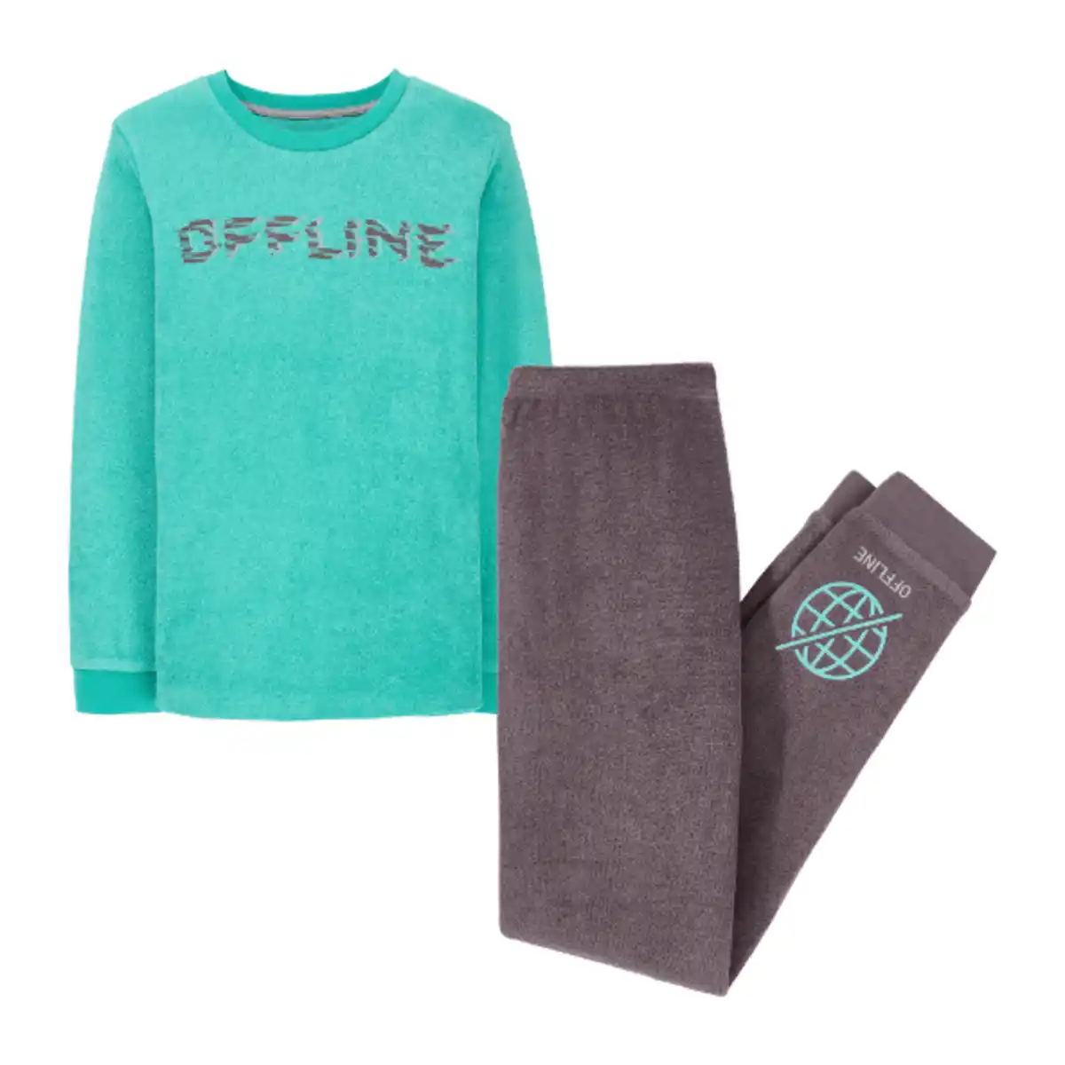 Bild 4 von L&D Kinder-Frottee-Pyjama