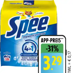 Spee oder Weißer Riese Waschmittel