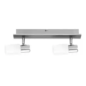 toom LED Strahler 'Lara' chrom 2-flammig 350 lm