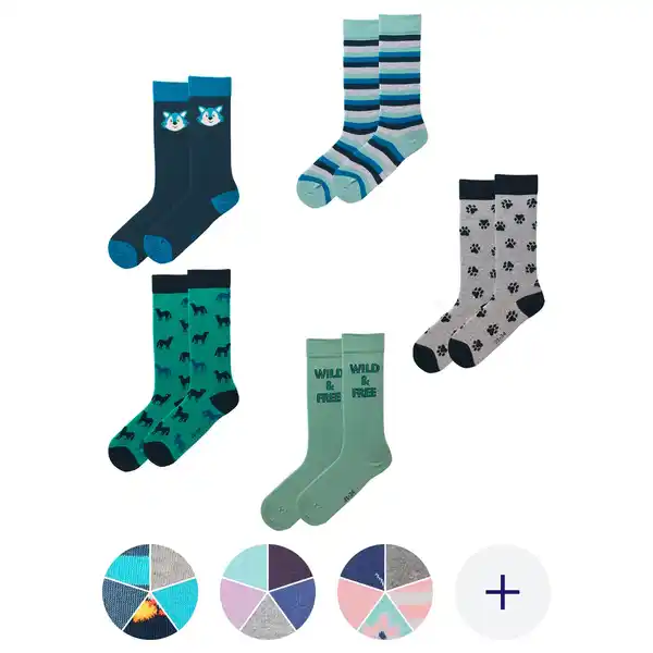 Bild 1 von LILY & DAN Kinder Kniestrümpfe, 5er-Pack