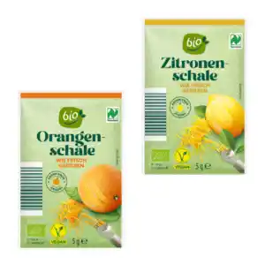 BIO Orangen- / Zitronenschale 5g