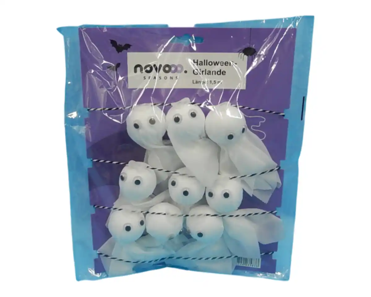 Bild 1 von Girlande Geist 1,5m Halloween
