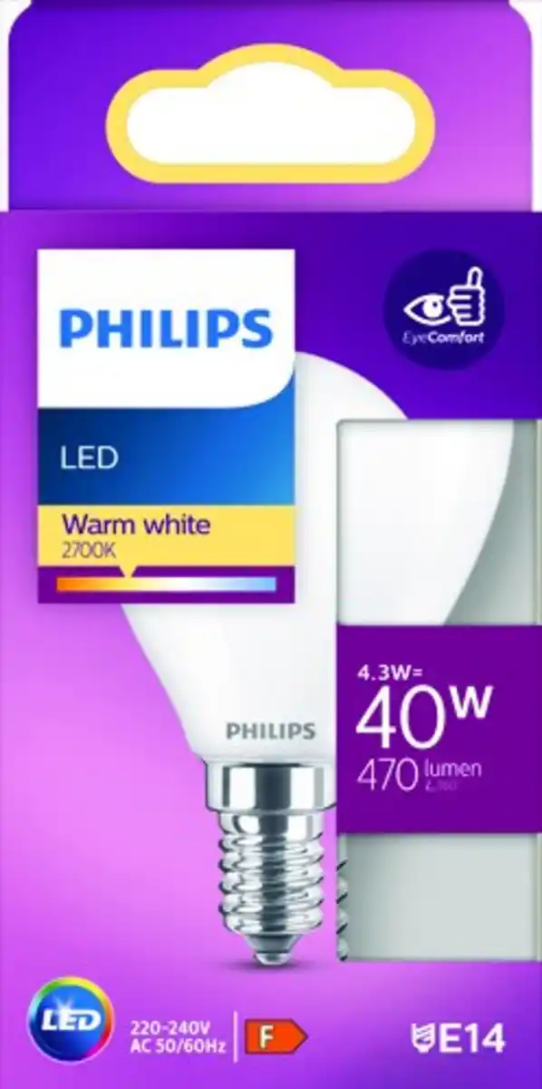 Bild 1 von PHILIPS LED Tropfen 40W matt E14