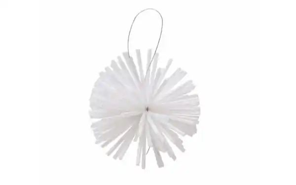 Bild 1 von Weihnachtsanhänger Sprinkle, weiß, 8 cm, 6-teilig
