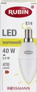 RUBIN LED Kerze 40 Watt
