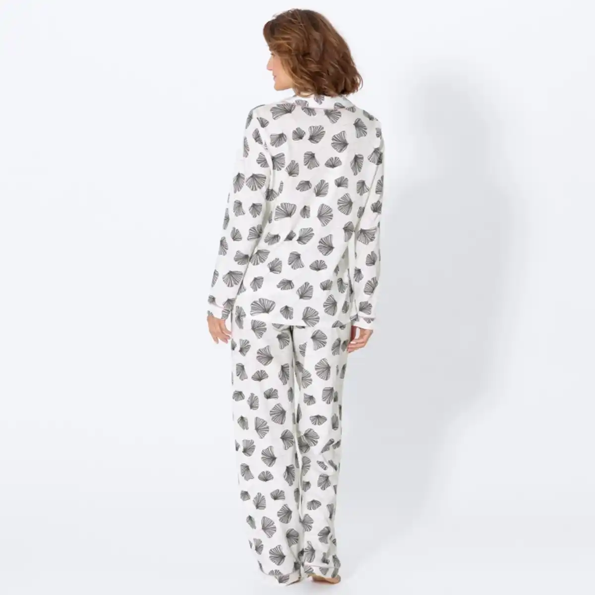 Bild 4 von Damen-Schlafanzug mit Ginkgo-Print, 2-teilig