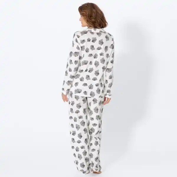 Bild 4 von Damen-Schlafanzug mit Ginkgo-Print, 2-teilig