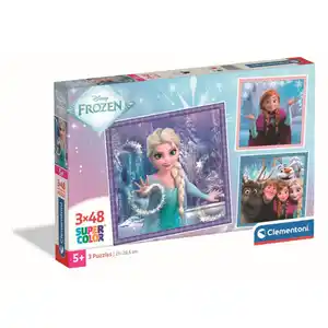 Die Eisk&#246;nigin - Kinderpuzzle Set - 3x48 Teile Supercolor