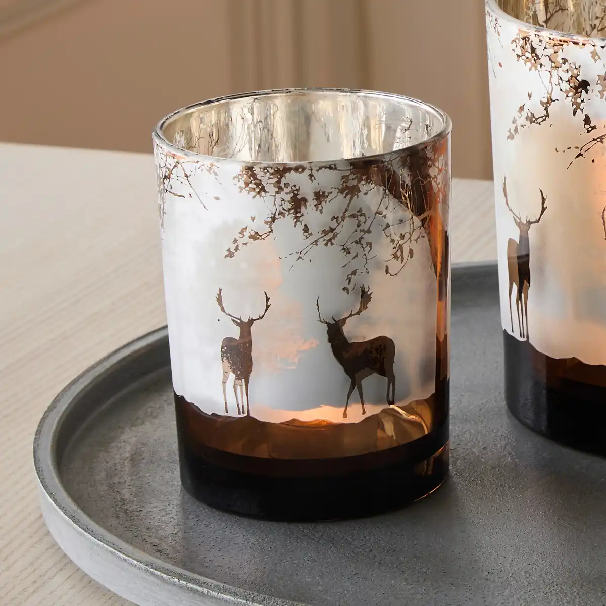 Bild 1 von Kerzenglas mit Hirsch-Motiv