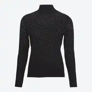 Damen-Langarmshirt mit Stehkragen