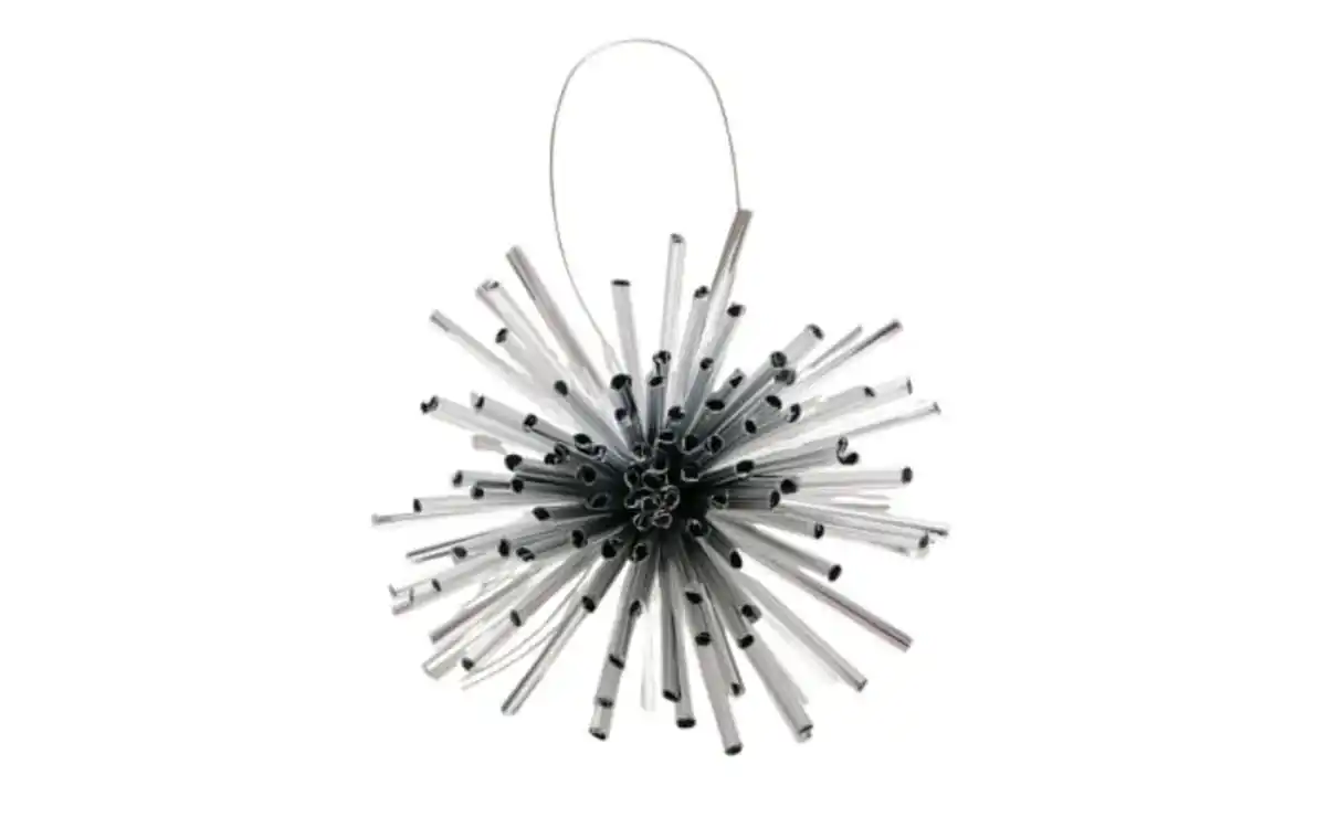 Bild 1 von Weihnachtsanhänger Sprinkle, silber, 8 cm, 6-teilig