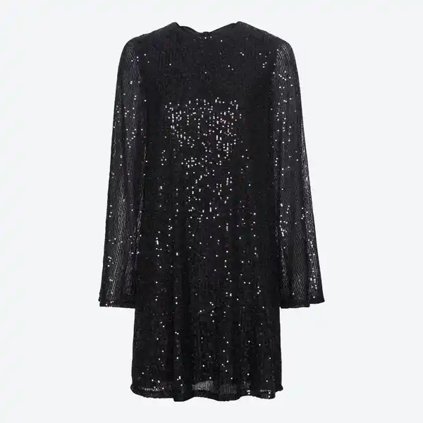 Bild 3 von Damen-Paillettenkleid mit Satin-Schleife