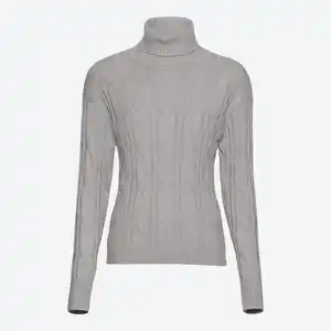 Damen-Pullover mit Zopfstrickmuster