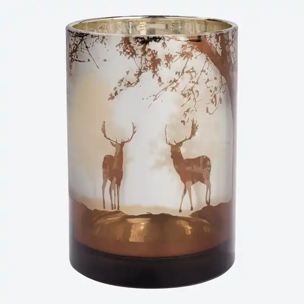 Bild 3 von Kerzenglas mit Hirsch-Motiv