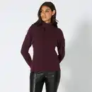 Bild 1 von Damen-Pullover mit Zopfstrickmuster