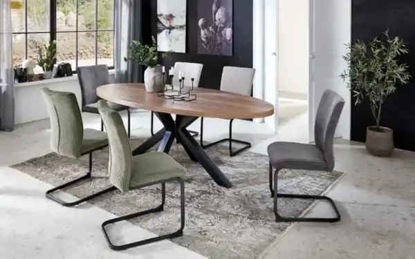 Bild 2 von Niehoff - Esstisch Menu, Halifax-Nachbildung/schwarz