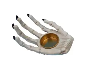 Teelichthalter Hand novooo, Skeletthand, 13,8cm