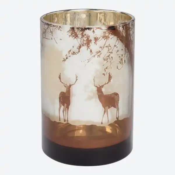 Bild 2 von Kerzenglas mit Hirsch-Motiv