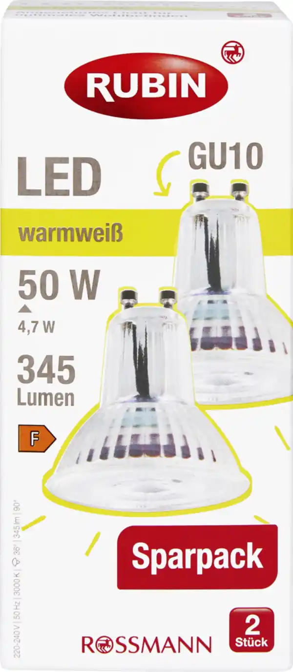 Bild 1 von RUBIN Sparpack LED Reflektor GU10