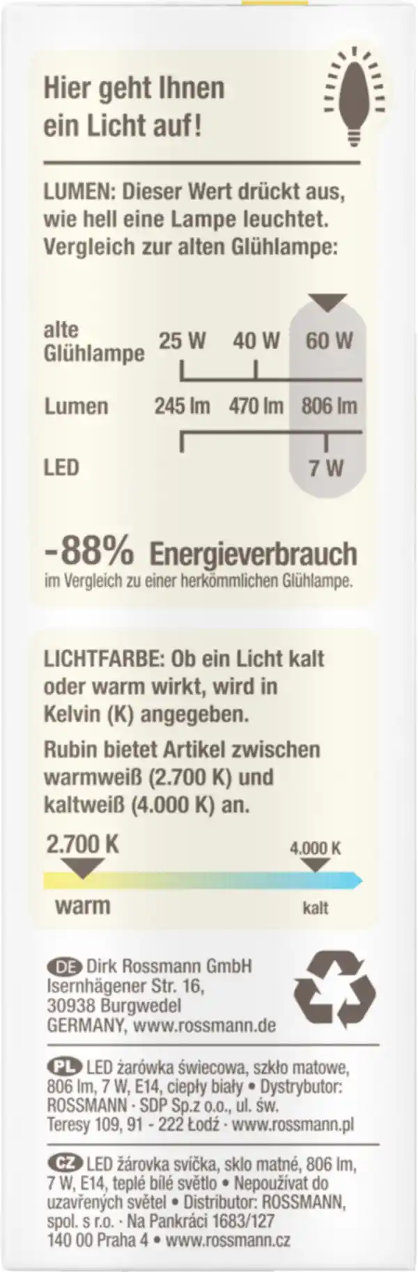 Bild 4 von RUBIN LED KERZE MATT 60W