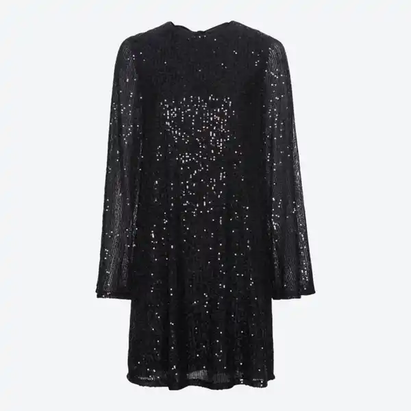 Bild 2 von Damen-Paillettenkleid mit Satin-Schleife