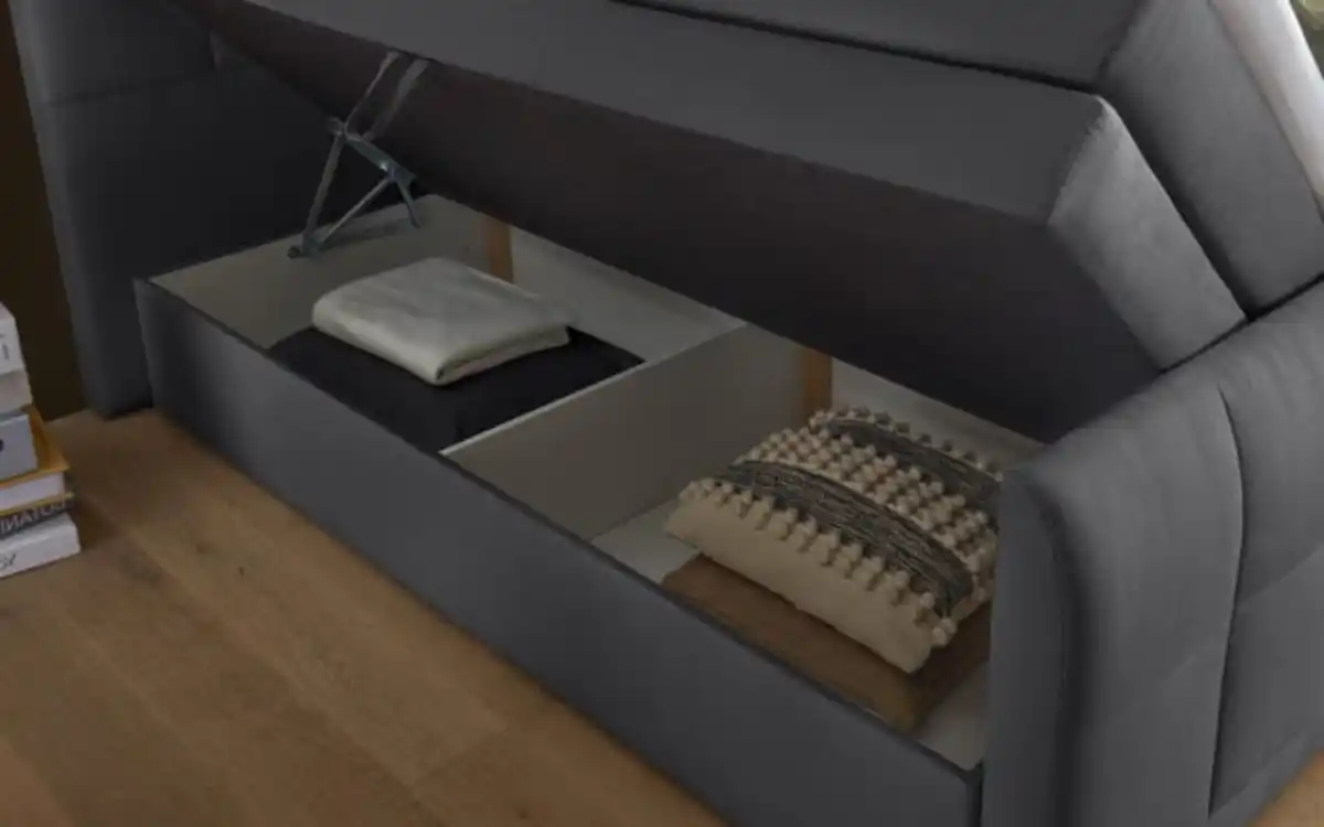 Bild 4 von Boxspringbett Girona in anthrazit, Liegefläche ca. 180 x 200 cm, Tonnentaschenfederkern