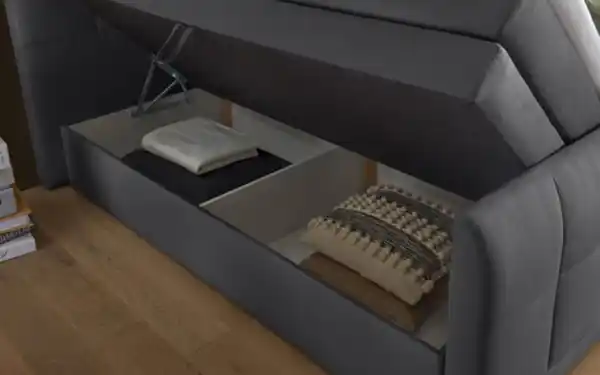 Bild 4 von Boxspringbett Girona in anthrazit, Liegefläche ca. 180 x 200 cm, Tonnentaschenfederkern