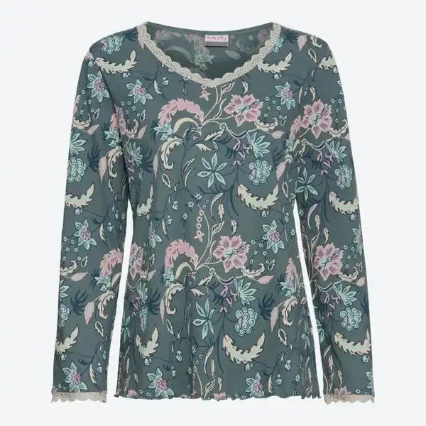 Bild 2 von Damen-Schlafanzug mit V-Ausschnitt, 2-teilig