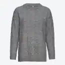 Bild 3 von Damen-Zopfstrick-Pullover mit Rundhalsausschnitt