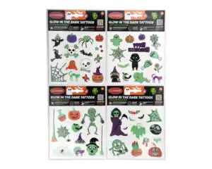 Tattoos Kinder Halloween,Glow in the Dark, vers. Motive