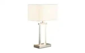 LED-Tischleuchte Domo in nickel/weiß, 55 cm