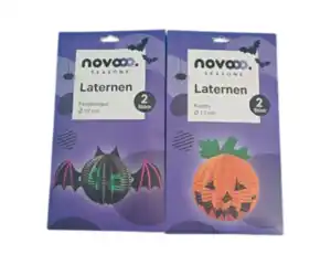 Laterne 2er Halloween 12cm novooo