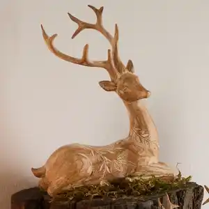 Deko-Hirsch-Figur, ca. 15x6x17cm