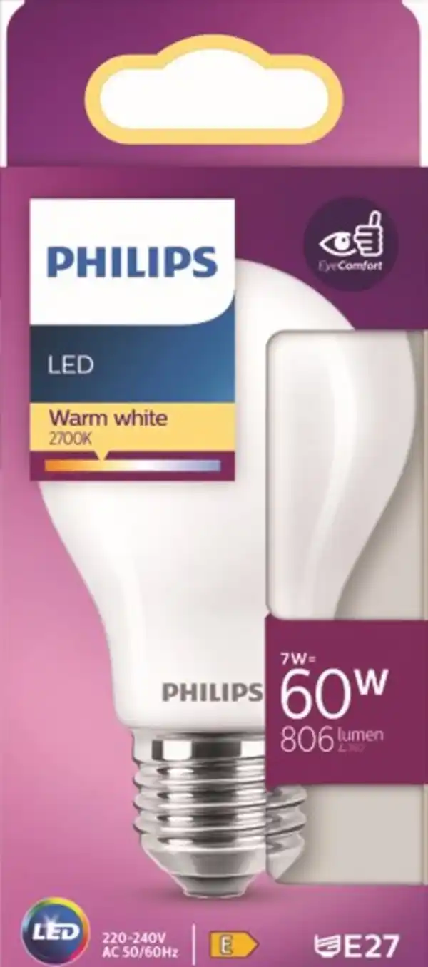 Bild 1 von PHILIPS LED Birne 60W matt E27