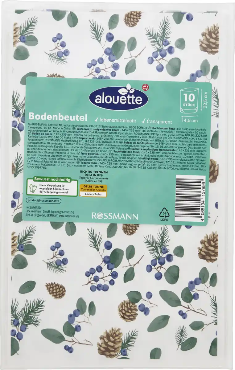 Bild 1 von alouette Bodenbeutel groß Zapfen