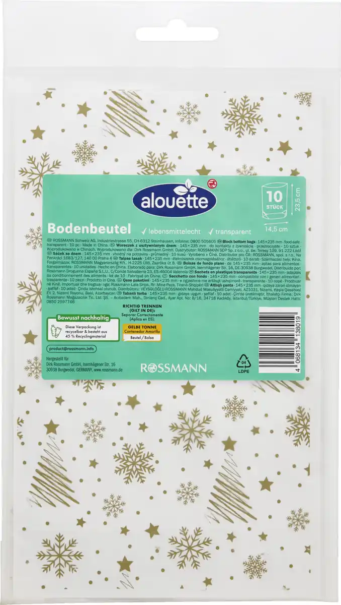 Bild 1 von alouette Bodenbeutel mit Klips