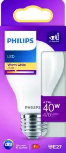 PHILIPS LED Birne 40W matt E27