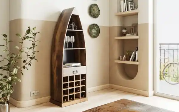Bild 2 von Gutmann Factory - Regal Kamerun Mangoholz massiv/schwarz