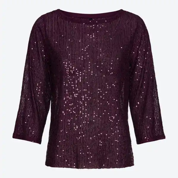 Bild 2 von Damen-Langarmshirt mit Pailletten