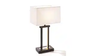 LED-Tischleuchte Domo in schwarz/weiß, 55 cm