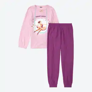 Kinder-Mädchen-Pyjama mit Druck, 2-teilig
