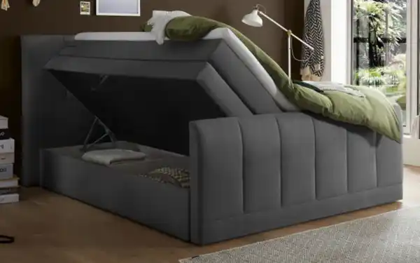 Bild 3 von Boxspringbett Girona in anthrazit, Liegefläche ca. 180 x 200 cm, Tonnentaschenfederkern