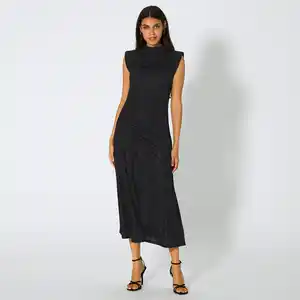 Damen-Kleid mit seitlicher Raffung