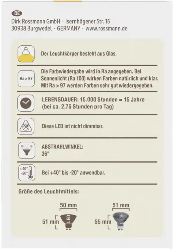 Bild 3 von RUBIN -warmweißes Licht