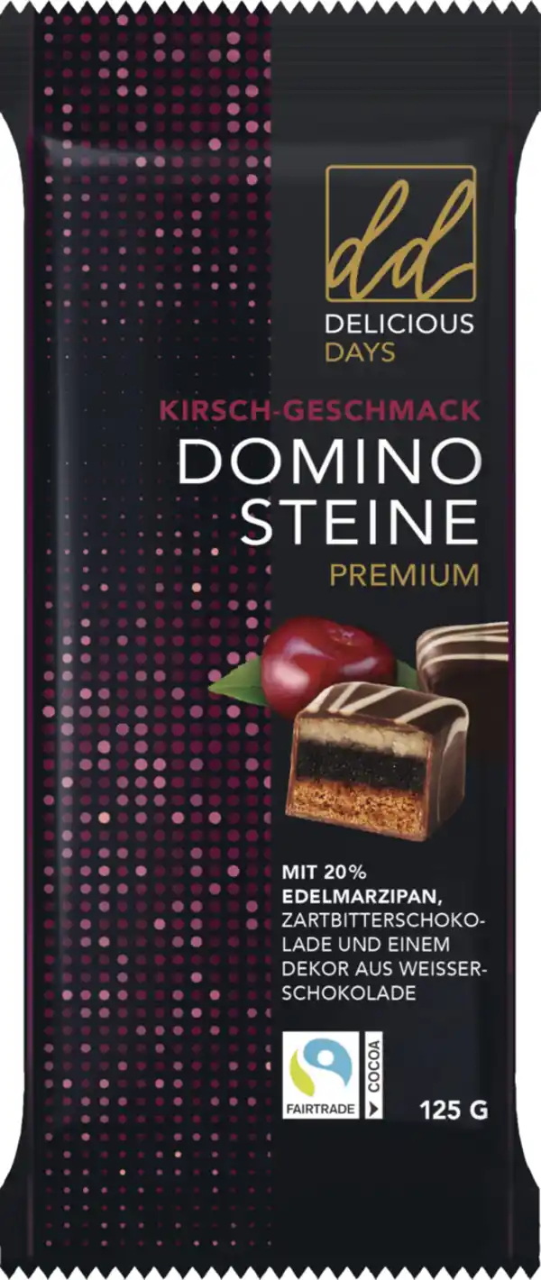 Bild 1 von Schulte Premium Dominosteine Kirsch-Geschmack, 125 g