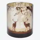 Bild 2 von Kerzenglas mit Hirsch-Motiv